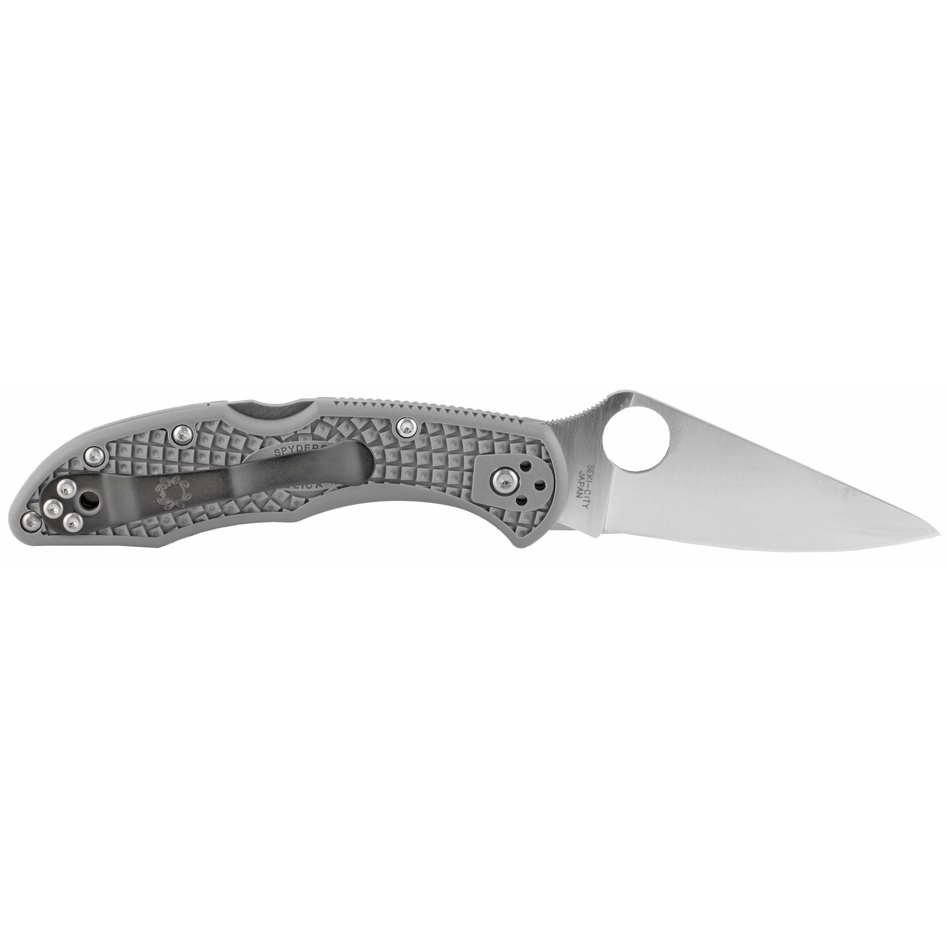 Spyderco Delica4 Lightweight 2.8" Folding Knife Plain Edge Clip Point C11FPGY - California Shooting Supplies