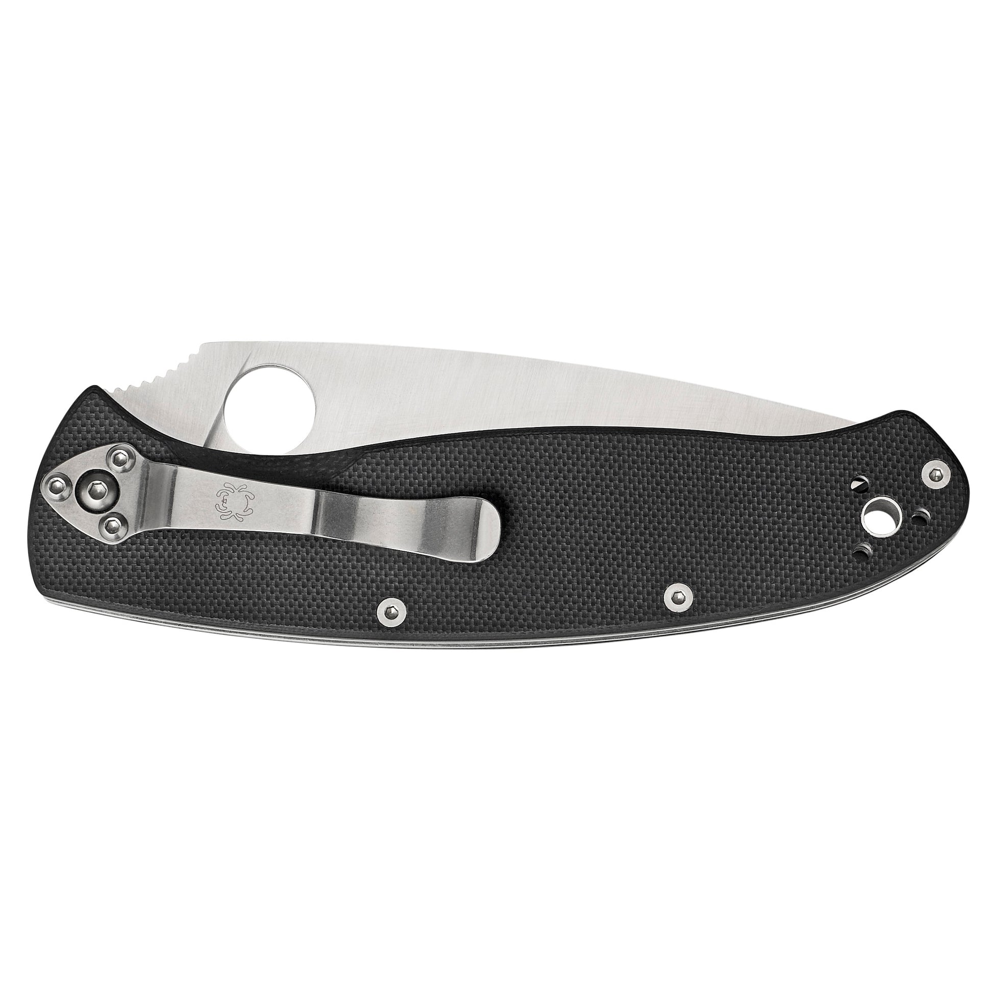 Spyderco Resilience 4.2" Folding Knife Clip Point Plain Edge C142GP - California Shooting Supplies