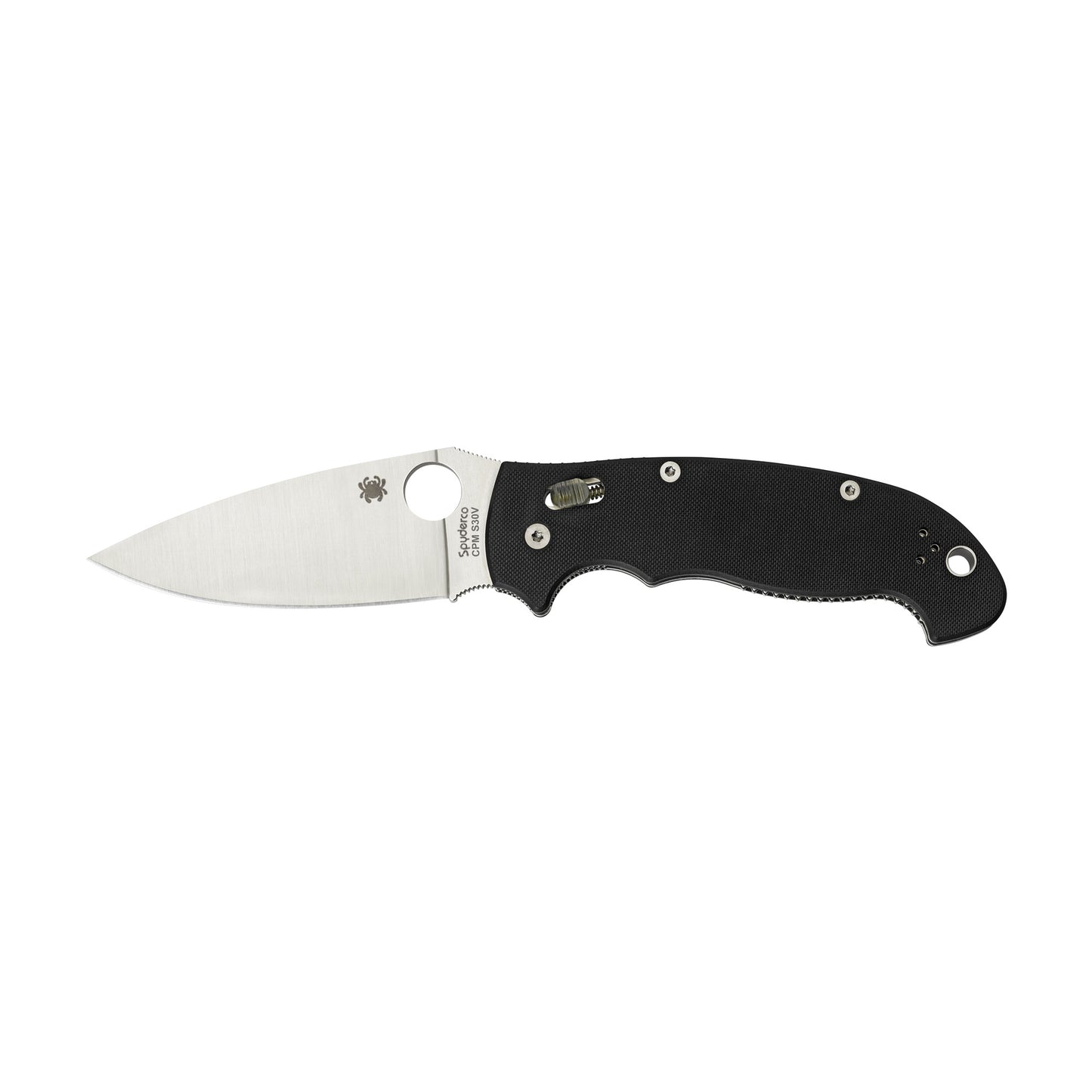 Spyderco Manix 2 XL 3.8" Folding Knife Clip Point Plain Edge C95GP2 - California Shooting Supplies