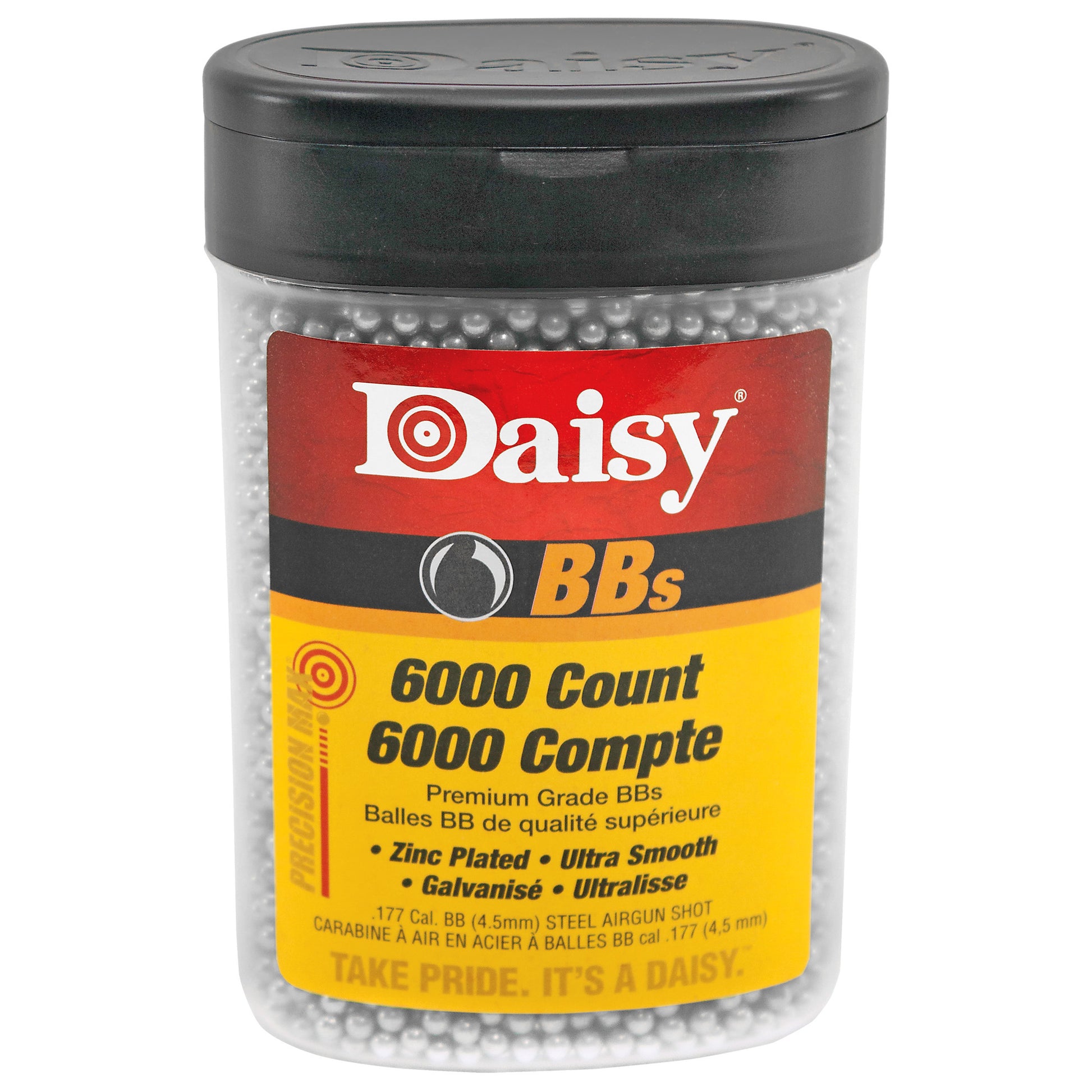 Daisy .177 BB Bottle 6000 Per Bottle zinc-plated steel 980060-444 - California Shooting Supplies