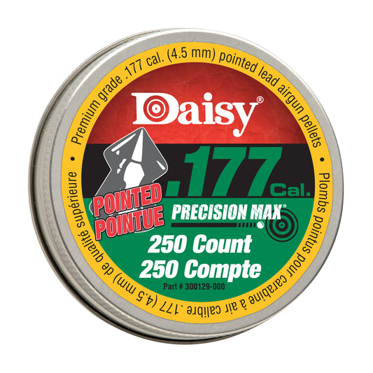 Daisy Pointed Pellets  PrecisionMax .177 caliber 250 Per Tin 987777-406 - California Shooting Supplies