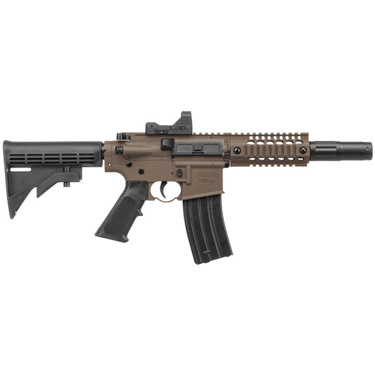 Crosman Bushmaster w/Red Dot .177 Cal Air Rifle BB 430 FPS Black/FDE 25Rd BMPWX - California Shooting Supplies