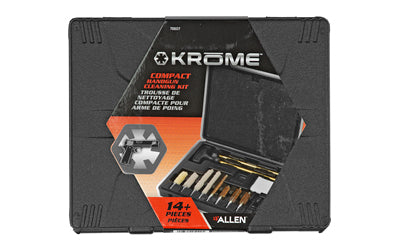 Allen Krome Compact Handgun Cleaning Kit 14 Piece 22LR- 45ACP Molded Case 70607 - California Shooting Supplies