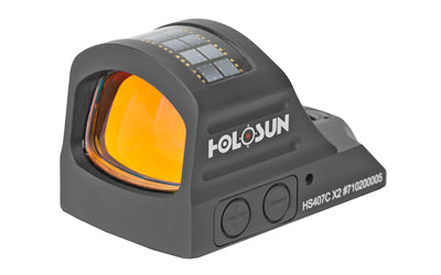 Holosun Technologies Handgun Red Dot 2MOA Blk Solar Failsafe No Mount HS407C-X2 - California Shooting Supplies