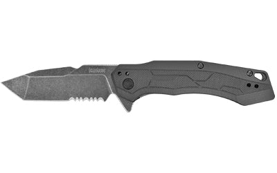 Kershaw Analyst Folding Knife 3.25 Black Wash Gray Blade Black Handle 2062ST - California Shooting Supplies