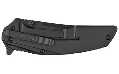 Kershaw OURIGHT-BLACK 3" Folding Knife Plain Edge Black Steel 8320BLK - California Shooting Supplies