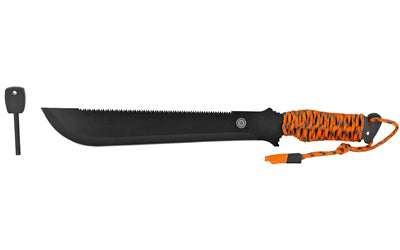 Ultimate Survival Tech Paracuda Pro Machete  Orange ParaTinder Grip 1156909 - California Shooting Supplies