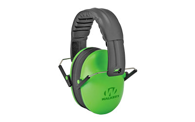 Walker's Passive Ultra Compact Hearing Protection Earmuff Lime Green GWP-FKDM-LG - California Shooting Supplies