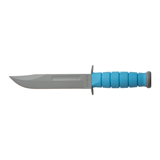 KABAR USSF SPACE-BAR Fixed Blade 7" Blade 11" Plain Edge Grey Blue Kraton 1313SF - California Shooting Supplies