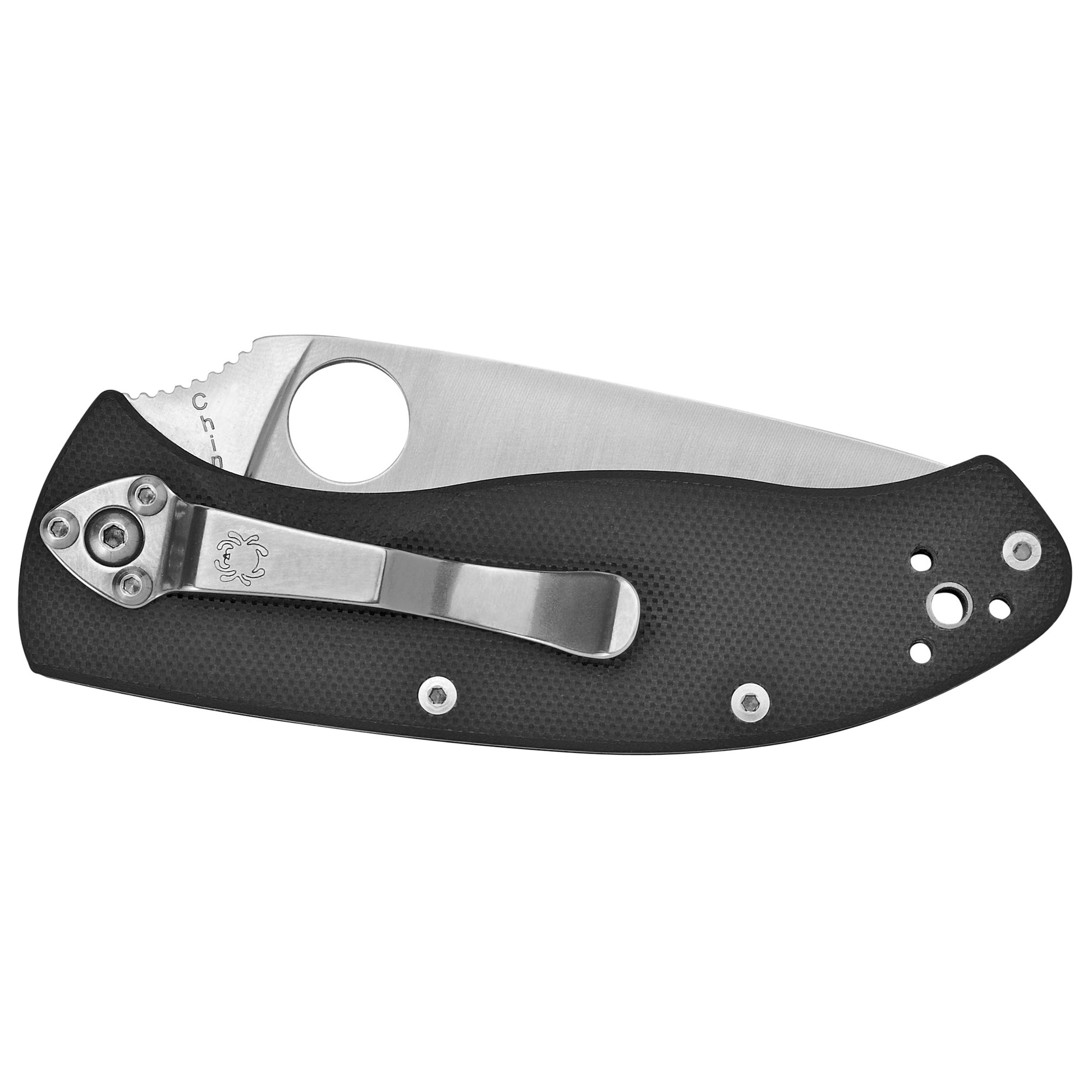 Spyderco Tenacious Folding Knife Plain Edge 3.4" Black G10 C122GP - California Shooting Supplies