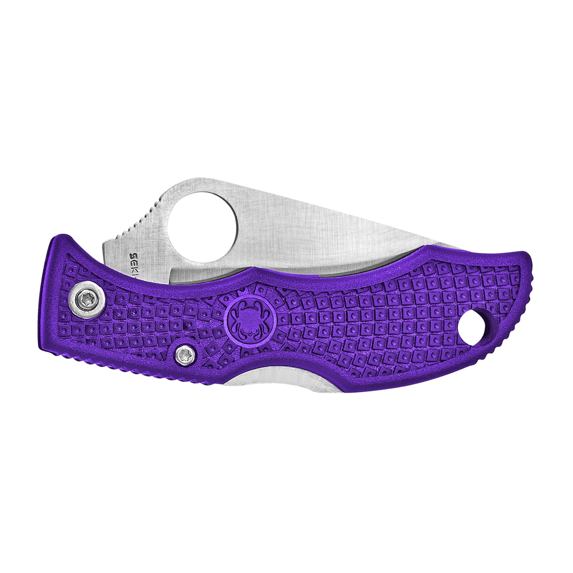 Spyderco Ladybug 3 1.94 Folding Knife Clip Point Plain Edge Purple LPRP3 - California Shooting Supplies