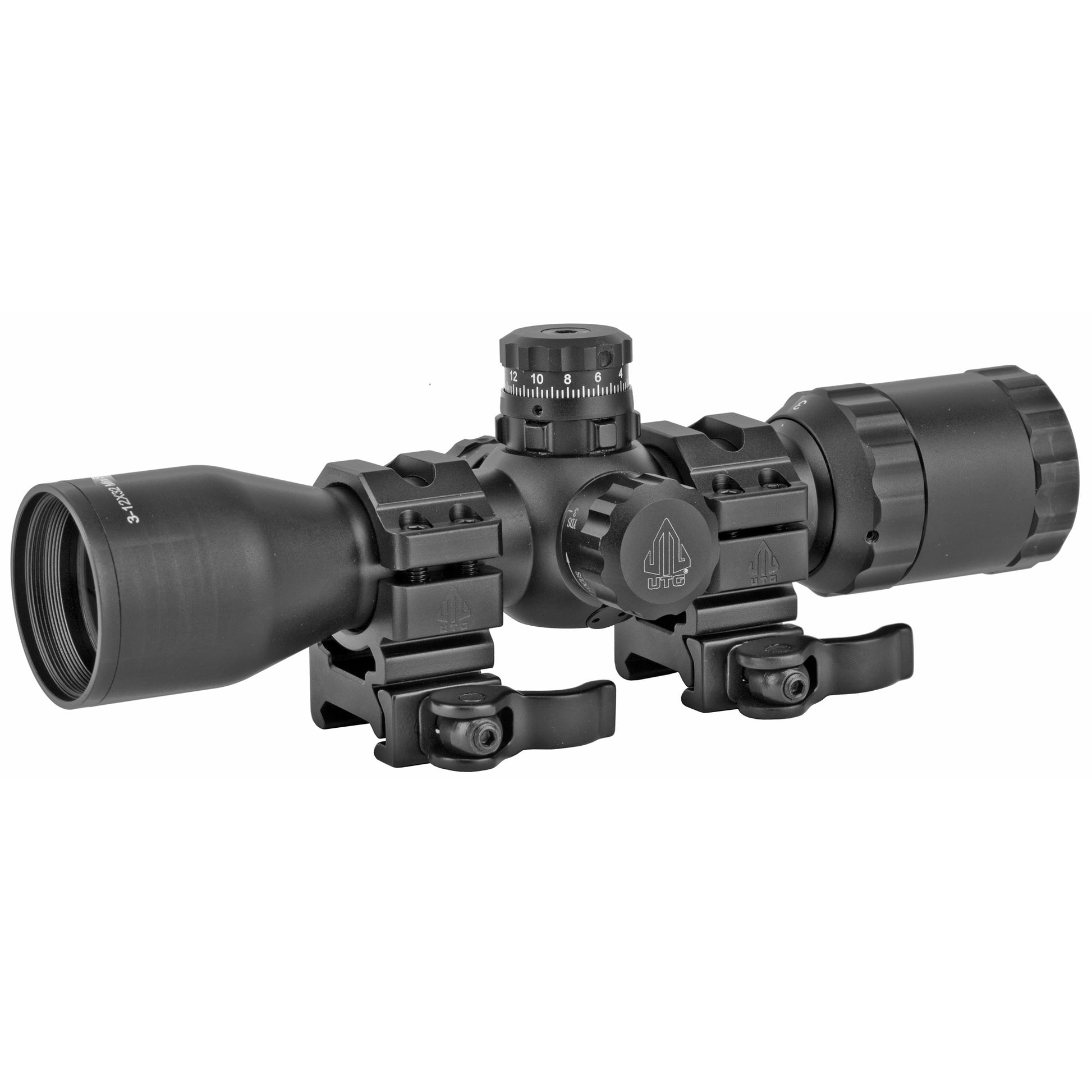 Leapers Inc UTG BugBuster Scope 3-12x32 Mil Dot Reticle QD Lever SCP-M312AOWQ - California Shooting Supplies