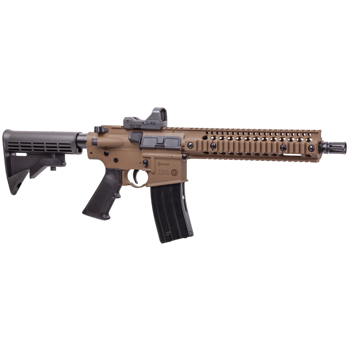 Crosman Full Auto R1 CO2 Rifle 430 FPS Blowback Action 25 Round FDE CFAR1X - California Shooting Supplies