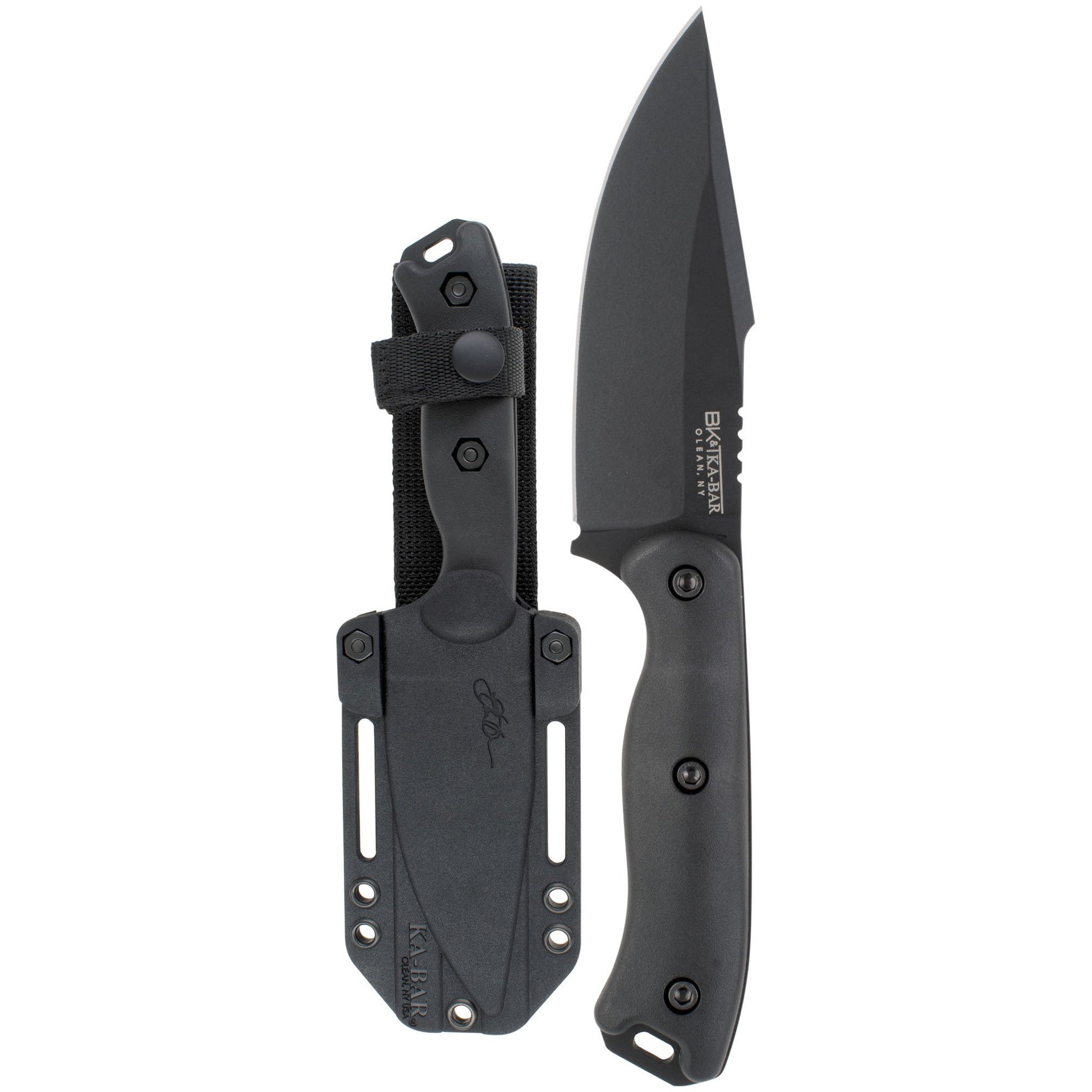 KABAR Becker Harpoon 4.5" Fixed Blade Steel Black Includes Plastic Sheath BK18BK - California Shooting Supplies