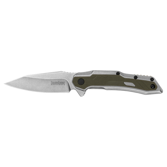 Kershaw Salvage 2.9" Folding Knife/Assisted  Plain Edge Steel Silver ODG 1369 - California Shooting Supplies