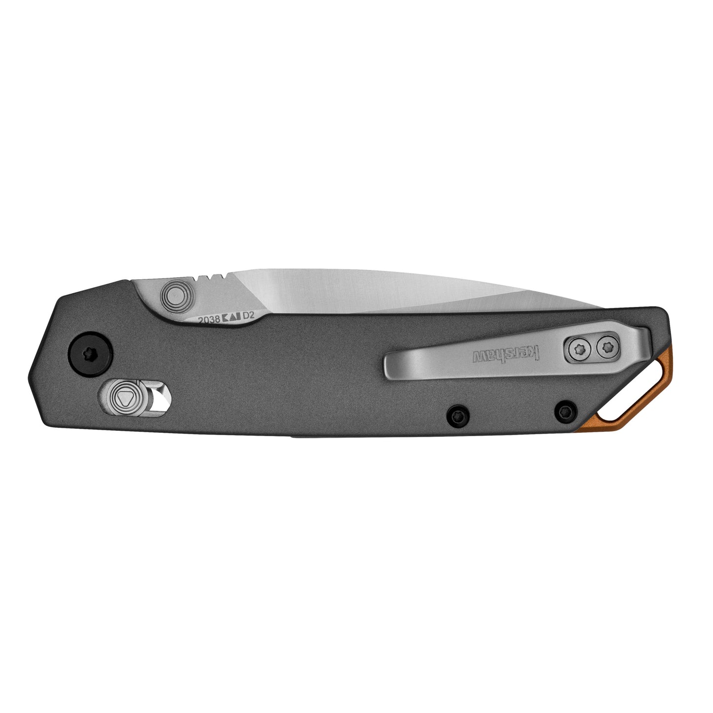 Kershaw Iridium 3.4" Folding Knife Plain Edge Steel Stonewashed 2038 - California Shooting Supplies