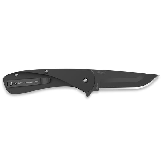 Outdoor Edge Razor VX1 3" Folding Knife Plain Edge Steel Black VX130B-C - California Shooting Supplies