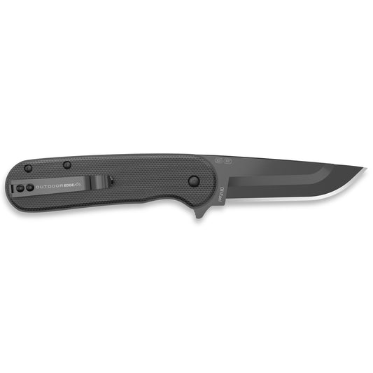 Outdoor Edge Razor VX3 3" Folding Knife Plain Edge Steel Black G10 VX330A-C - California Shooting Supplies