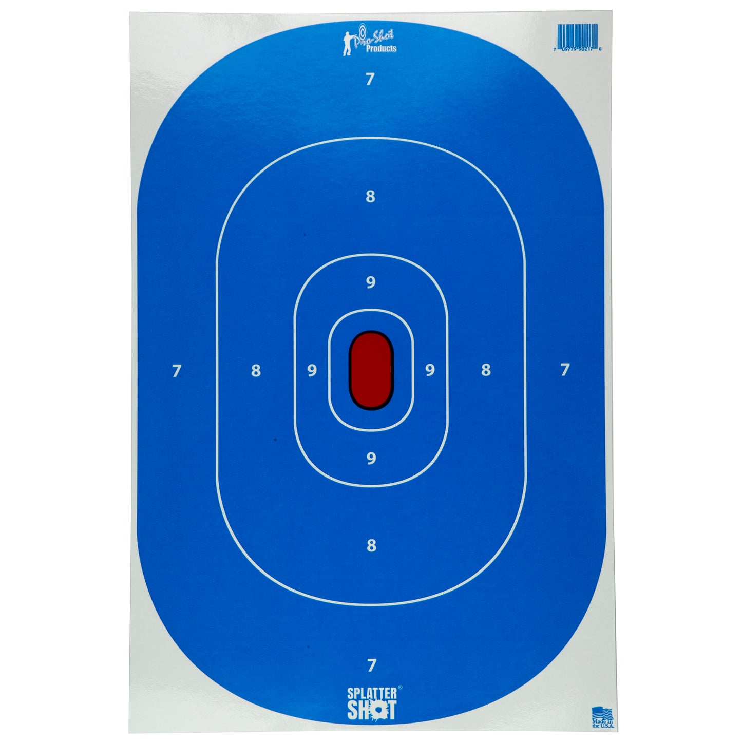 Pro-Shot Splatter 12x18 Silhouette Adhesive Target 8 Pk Blue SILH-INTP-BLUE-8PK - California Shooting Supplies