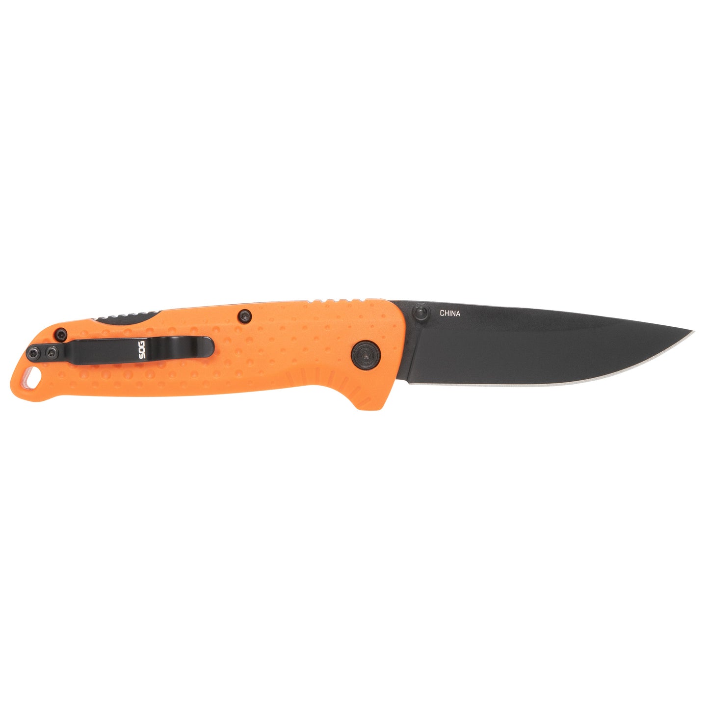 SOG Tellus ATK 3.5" Folding Knife Straight Edge Orange Accent SOG-11-06-02-43 - California Shooting Supplies