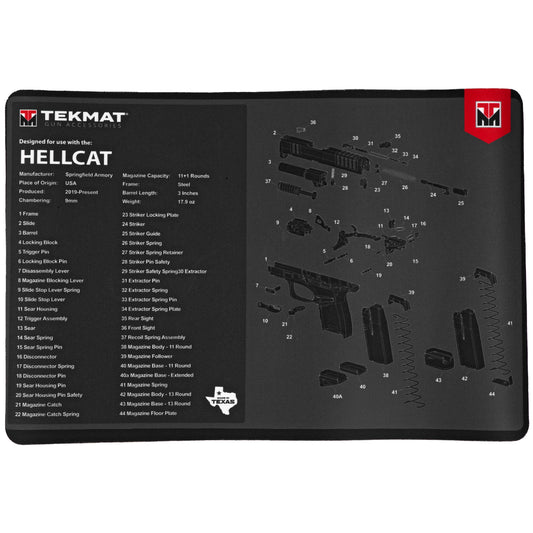 TekMat Original Mat Springfield Hellcat Cleaning Mat 11x17 TEK-R17-HELLCAT - California Shooting Supplies