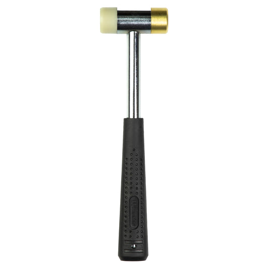 Wheeler Nylon/Brass Hammer Silver Hammer Body Black Rubber Grip 711016 - California Shooting Supplies