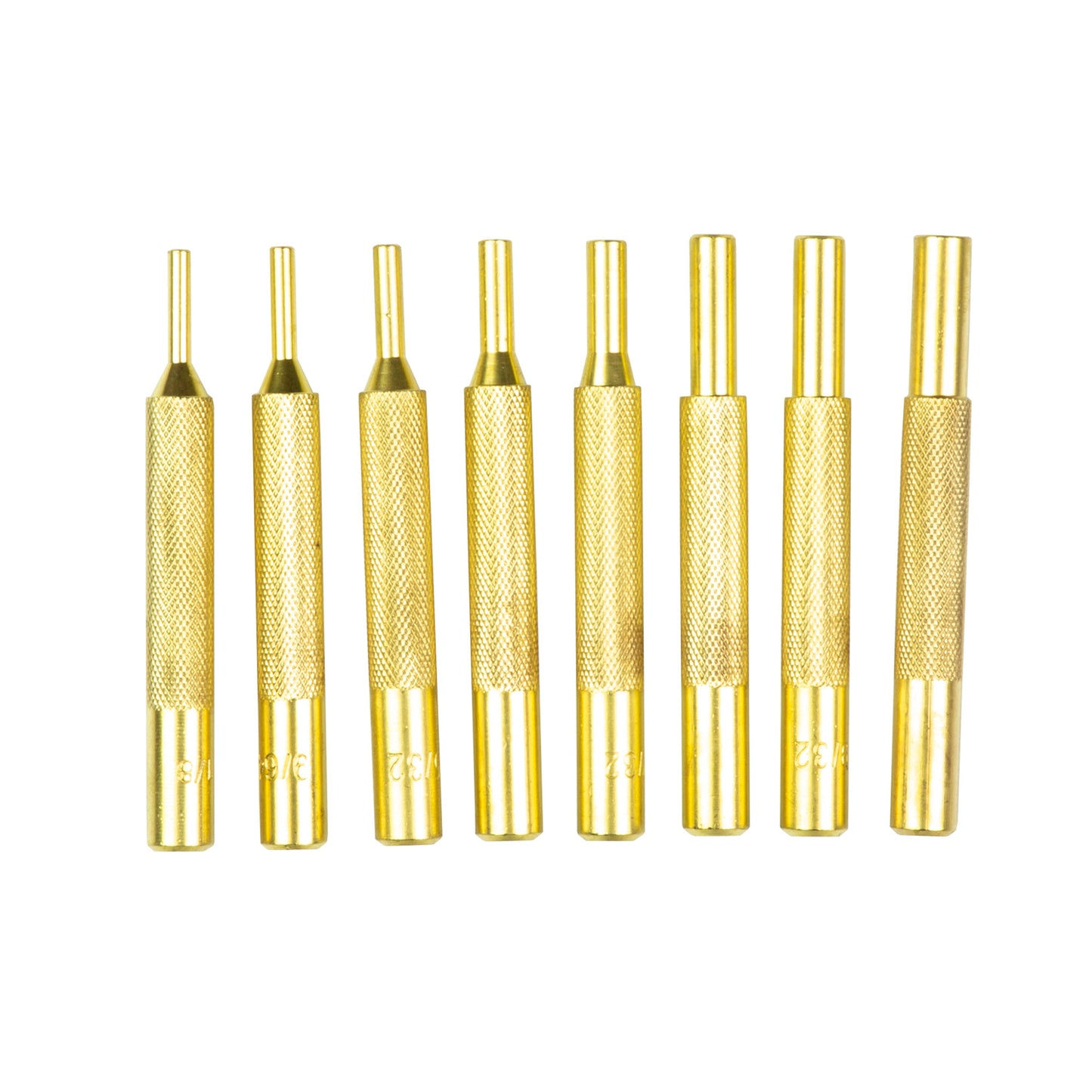 Wheeler Brass Punch Kit 8 Piece Includes Storage Pouch Brass 780194 - California Shooting Supplies