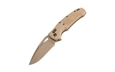 Hogue SIG K320 M17/M18 3.5" Folding Knife Tan, Drop Plain Edge 36371 - California Shooting Supplies